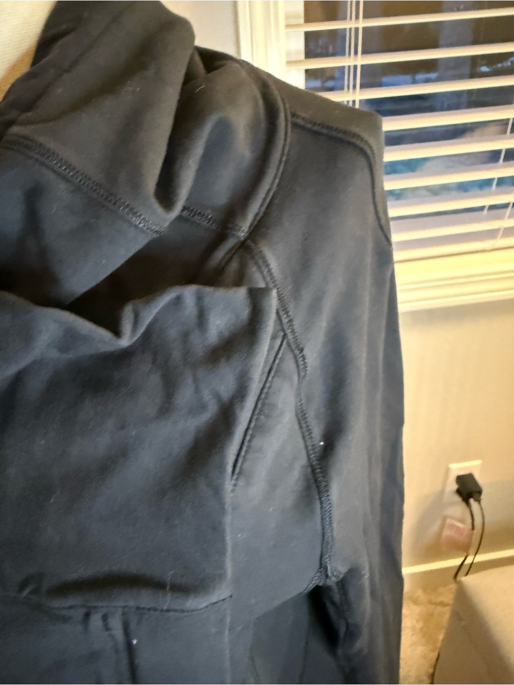 lululemon athletica Black Asymmetrical Hooded Pullover - Picture 4 of 9